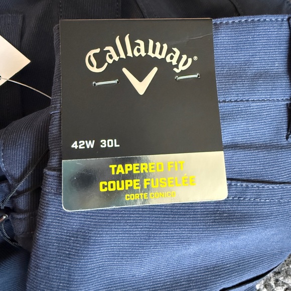 Callaway 5- pocket stretch deep navy htr golf pants- 42 x 30 - Picture 4 of 6